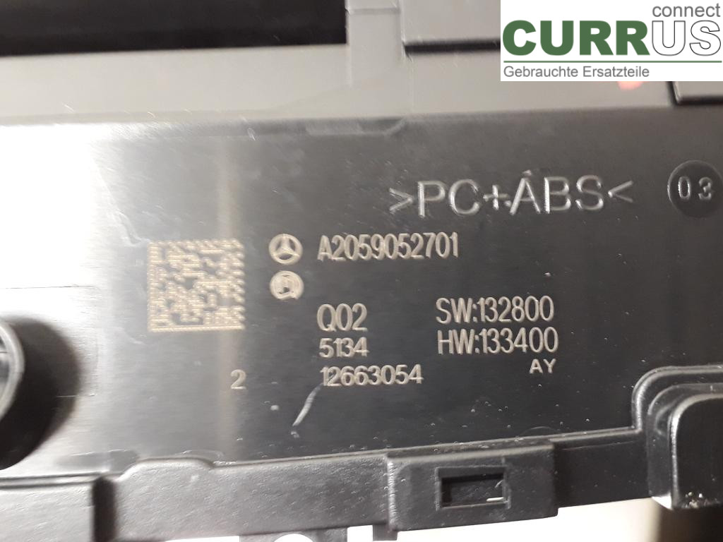 MB C-KLASS (W205)  14- Radio CD /Multimediapanel A2059052701 OM651.921