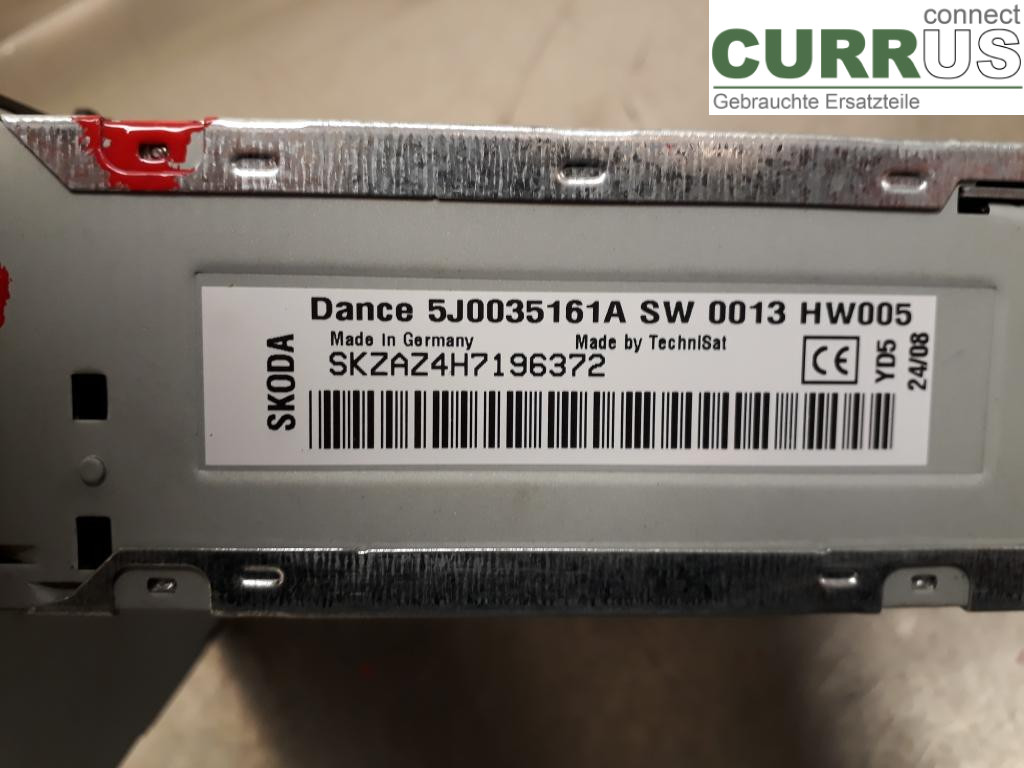 SKODA FABIA         07-14 Radio CD /Multimediapanel AAO700002X BTS