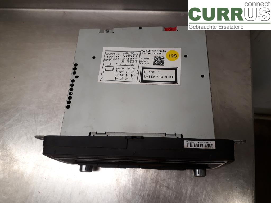 VW TRANSP/CARAVELLE 04-15 Radio CD / Multimedia panel 5M0057187AX CFCA