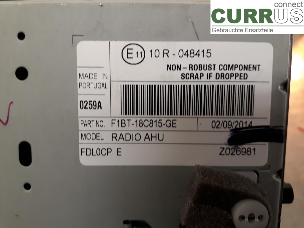 FORD TRAN./TOURN CONNECT 13- Radio CD / Multimedia panel 2335495 JQGA