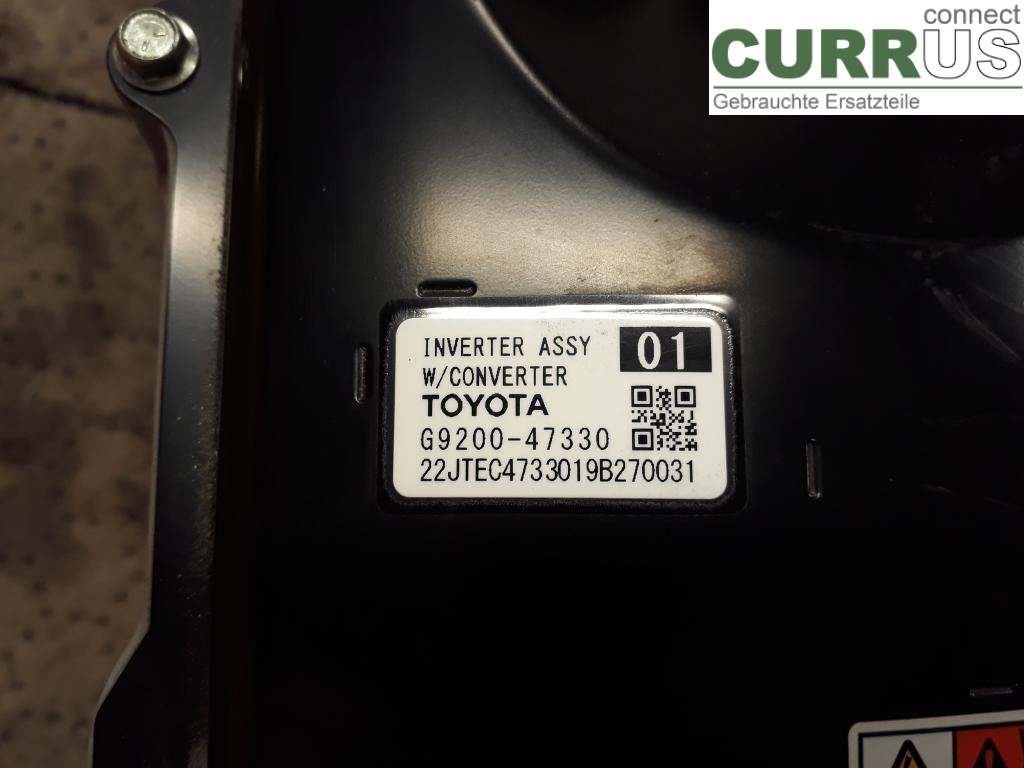 TOYOTA COROLLA 19- Omvandlare / inverter - elektrisk G9200-49135 2ZR-FXE