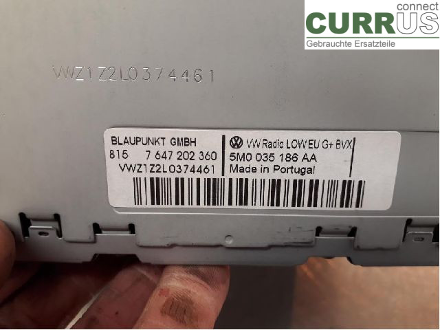 VW TRANSP/CARAVELLE 04-15 Radio CD / Multimedia panel 5M0057187AX CAAB