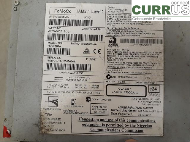 VOLVO V70      08-13 Radio CD / panel multimedialny 36050581 B4164T2