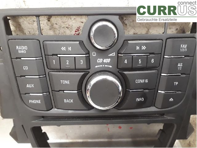 OPEL ASTRA  J    10-15 Radio CD /Multimediapanel 13360091 A17DTR