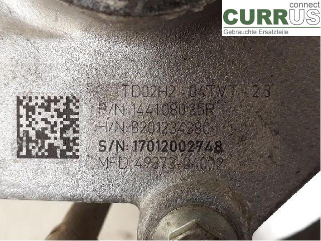 RENAULT CAPTUR 13-19 Turbosprężarka 144102069R H4B-400, H4B-40