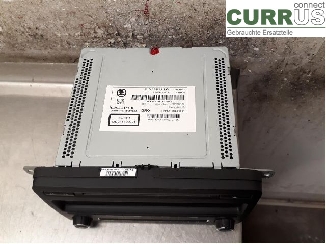 SKODA FABIA         07-14 Radio CD / panel multimedialny 5J0035161G CBZA