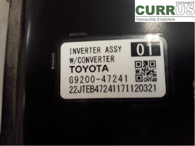 TOYOTA C-HR 16-23 Converter / inverter - electric G9200-49115 2ZR-FXE