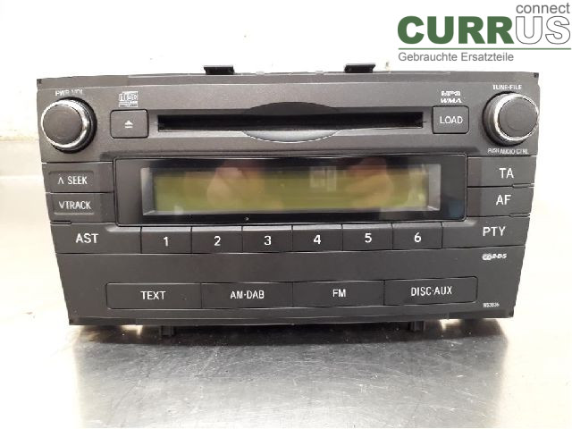 TOYOTA AVENSIS   09-15 Radio CD / Multimedia panel 86120-05160 3ZR-FAE
