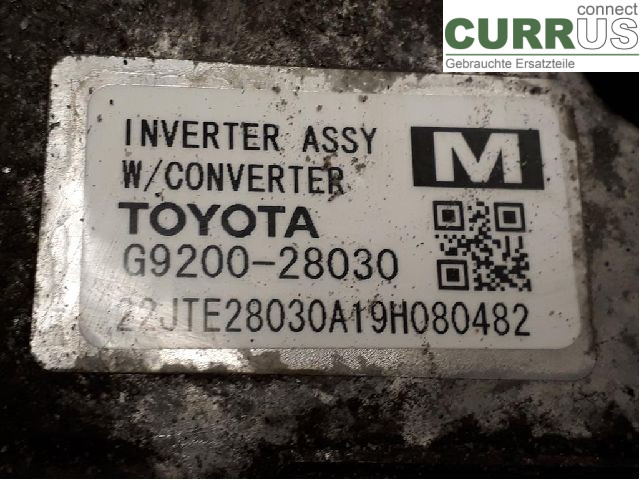 TOYOTA PRIUS+ ZVW40 12- Converter / inverter - electric G9200-29015 2ZR-FXE