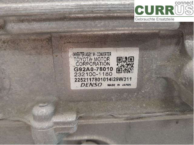 LEXUS NX 300h 15- Converter / inverter - electric G92A0-78030 2AR-FXE