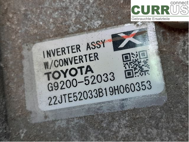 TOYOTA YARIS  15-20 Converter / inverter - electric G9200-59047 1NZ-FXE