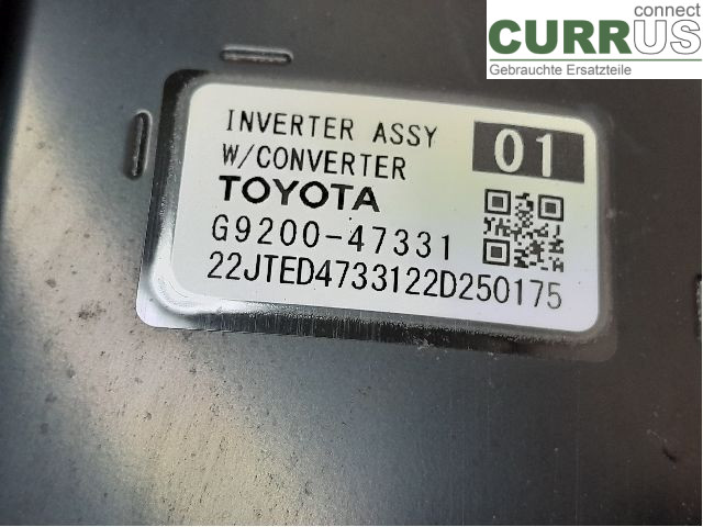 TOYOTA C-HR 16-23 Converter / inverter - electric G9200-49136 2ZR-FXE