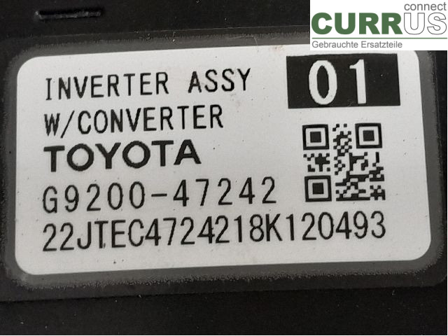 TOYOTA C-HR 16-23 Converter / inverter - electric G9200-49135 2ZR-FXE