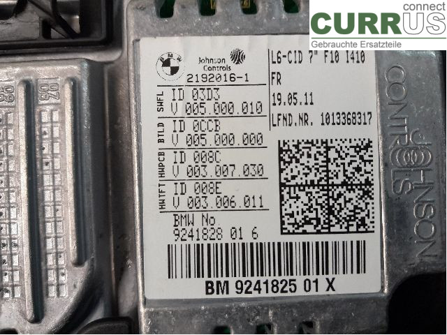 BMW F10/F11/F18  09-17 Control display 65509266384 N47-D20C