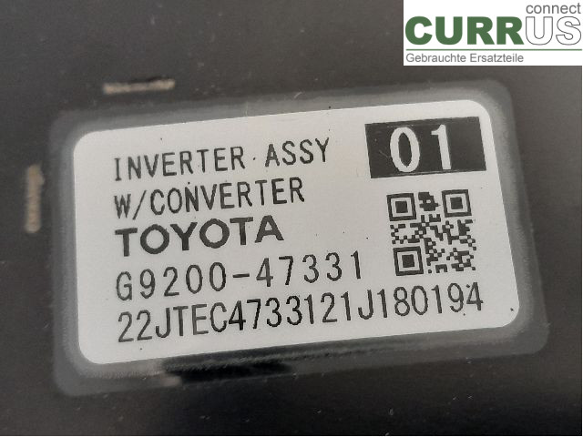 TOYOTA C-HR 16-23 Converter / inverter - electric G9200-49136 2ZR-FXE