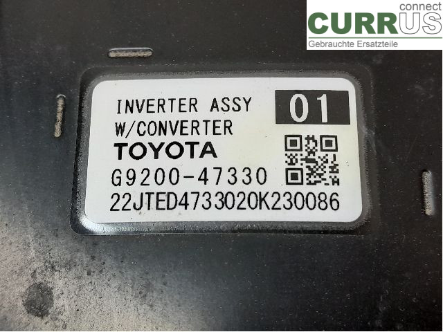 TOYOTA C-HR 16-23 Converter / inverter - electric G9200-49135 2ZR-FXE