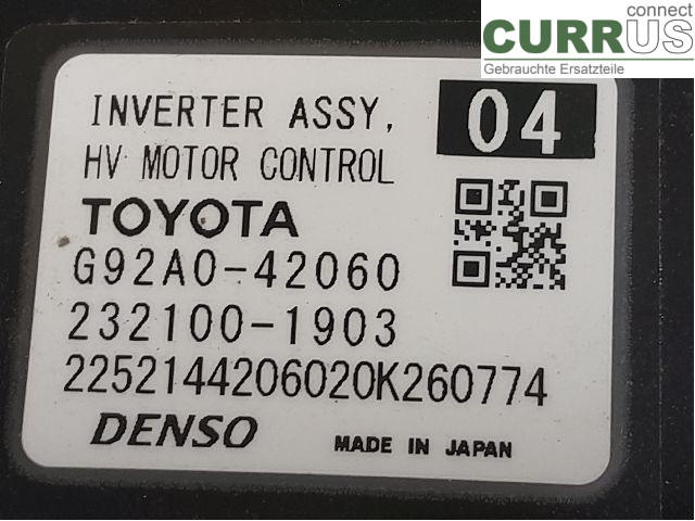 TOYOTA RAV4  19- Converter / inverter - electric G92A0-42070 A25A-FXS