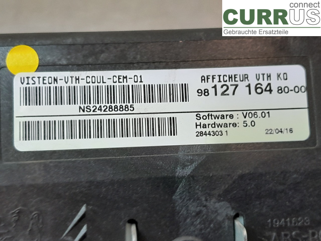 TOYOTA PROACE II  16- Control display SU001-A6103 3WZ-HV