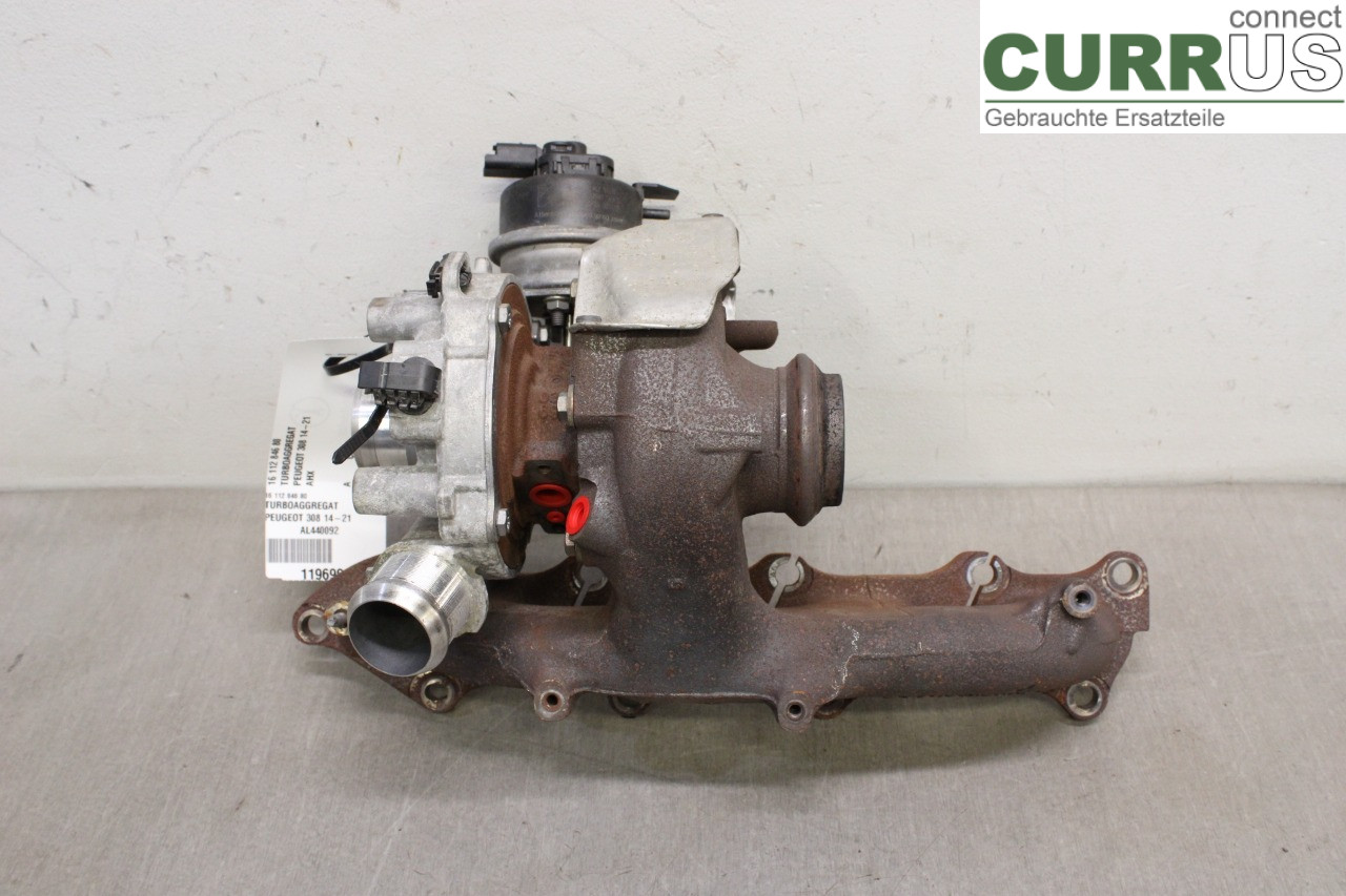 PEUGEOT 308  14-21 Turbolader 16 112 846 80 AHX