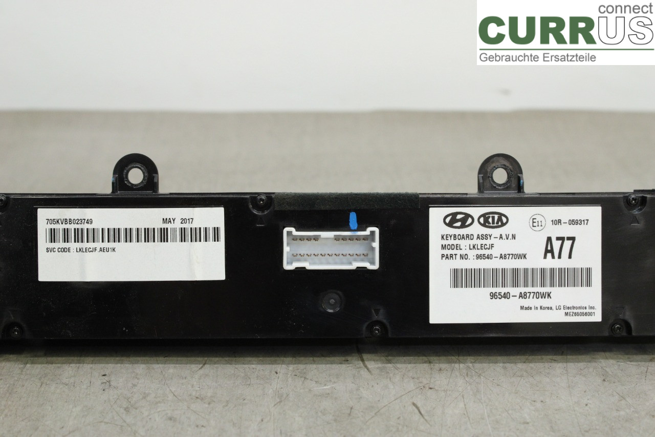 KIA OPTIMA  16-20 Radio CD / Multimedia panel 86540A8770WK G4NG