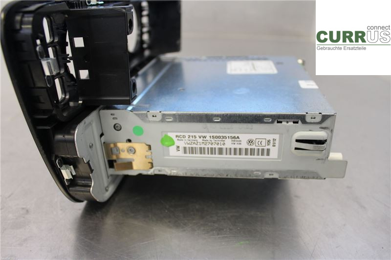 VW UP! / E-UP! Radio CD / Multimedia panel 1S00354156AX 1,0 MPI