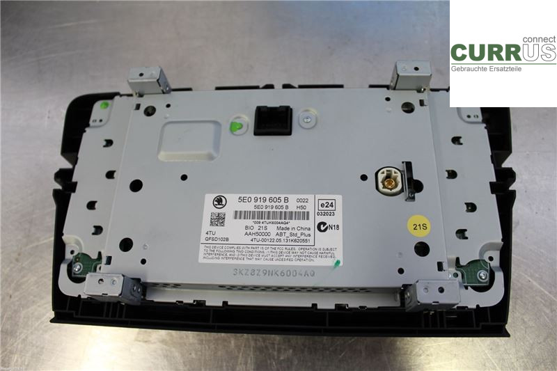SKODA OCTAVIA  13-20 Radio CD / Multimedia panel 5E0919605B 2,0 TDI