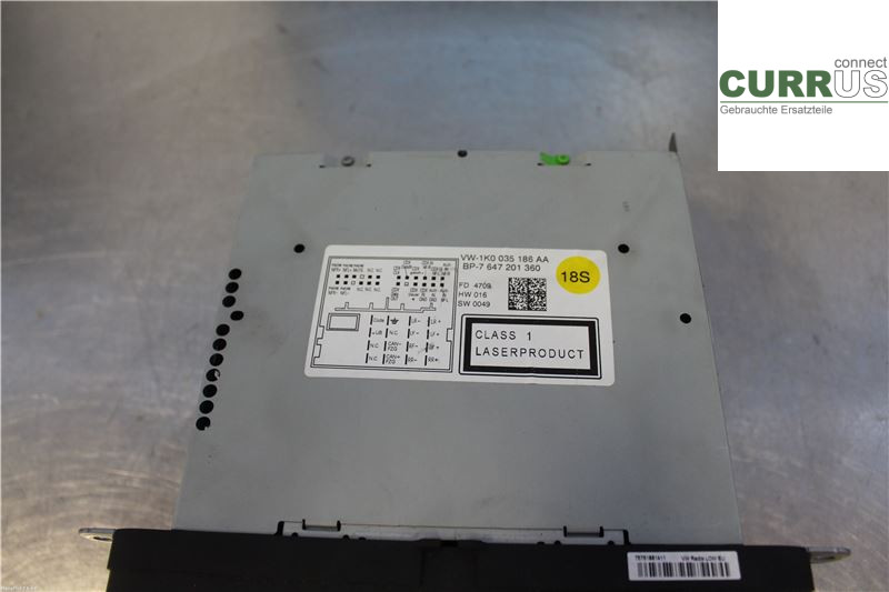 VW PASSAT      05-10 Radio CD / Multimedia panel 1K0035186AA 2.0 TDI