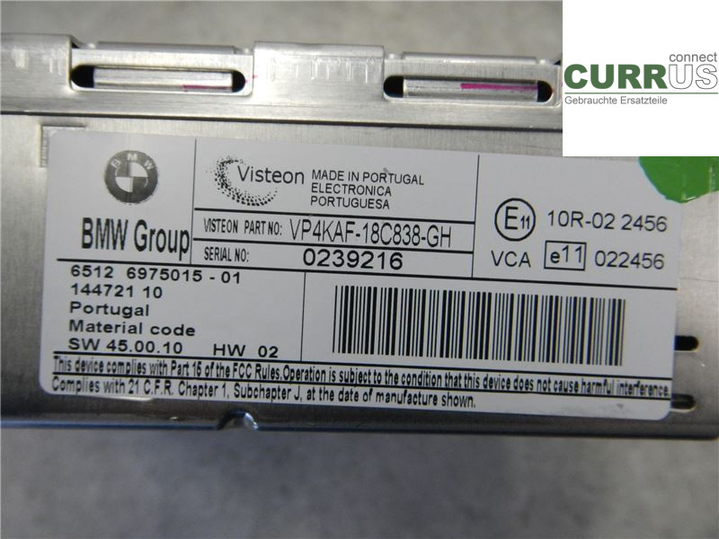 BMW 1 E87/81 5D/3D 03-11 Radio CD / Multimedia panel  120d