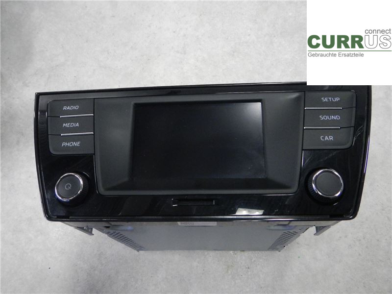 SKODA FABIA  15- Radio CD /Multimediapanel 6V0035871B 1,2 TSI