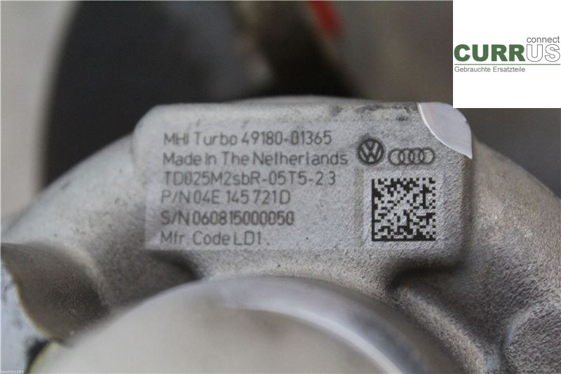 VW GOLF / E-GOLF VII   13-20 Turbo charger 04E145713P 1,4 TGI CNG