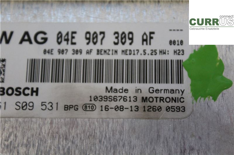 VW POLO       10-17 Engine Control Unit (ECU) 04E906027BB 1,2 TSI