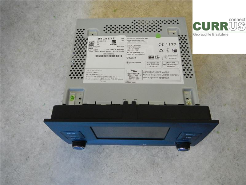 SEAT LEON   13-20 Radio-CD-/Multimedia-Panel 5F0035871B2ZZ 1,2 TSI