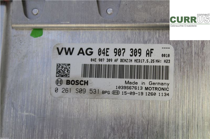 VW POLO       10-17 Engine Control Unit (ECU) 04E906027BB 1,2 TSI