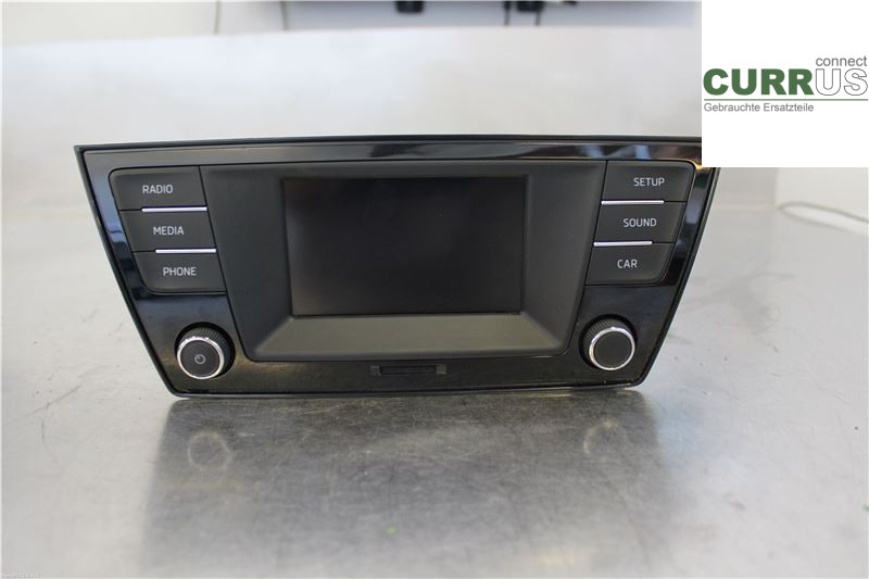 SKODA FABIA  15- Radio CD / panneau multimédia 6V0035871B 1,2 TSI