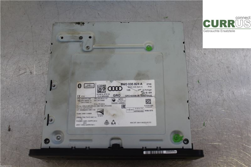 AUDI A4/S4  B9 16-19 Radio CD / Multimedia panel 8W0035824A 2,0 TDI