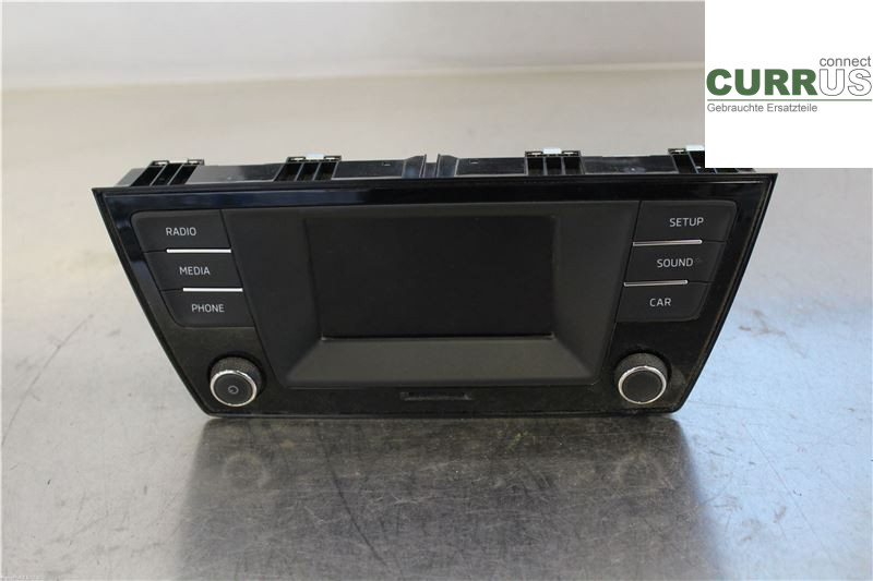 SKODA FABIA  15- Radio CD / panneau multimédia 6V0035871B 1,2 TSI