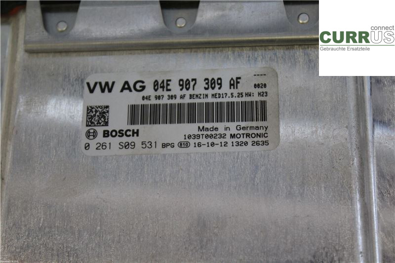 VW POLO       10-17 Engine Control Unit (ECU) 04E906027BB 1,2 TSI