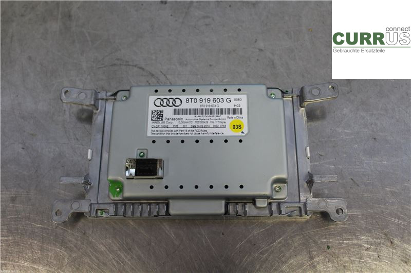 AUDI A4  12-15 Control display 8T0057603G 2,0 TDI