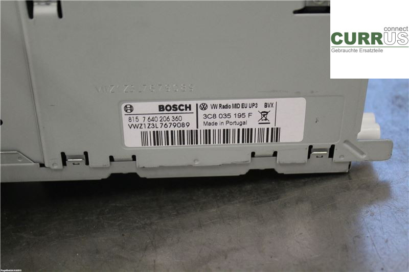 VW TIGUAN 07-16 Radio-CD-/Multimedia-Panel  1,4 TSI