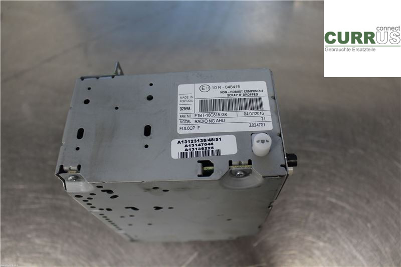 FORD FOCUS  15-18 Radio CD /Multimediapanel 2034072 1,6 TDCI