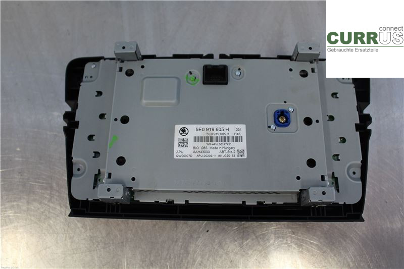 SKODA OCTAVIA  13-20 Radio CD / Multimedia panel 5E0919605H CHZD