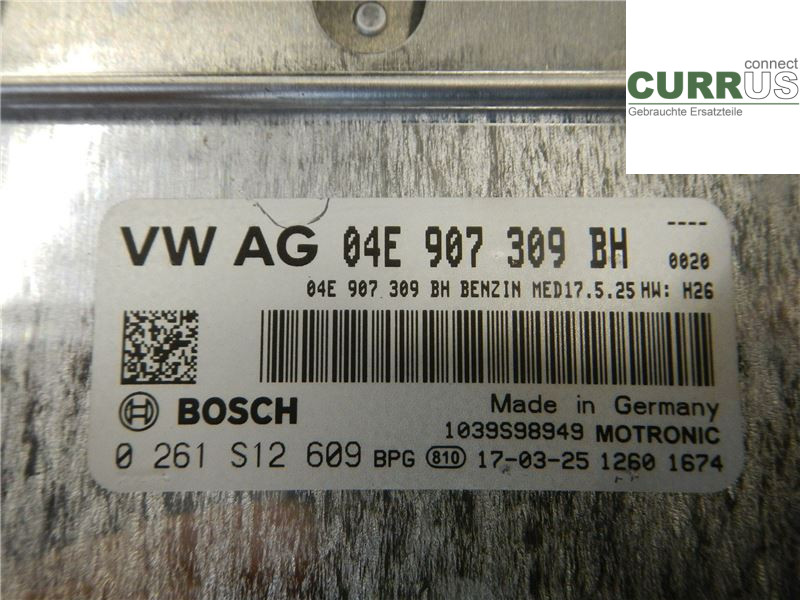 VW GOLF / E-GOLF VII   13-20 Motorens styreenhed (ECU) 04E906027HD CZDA