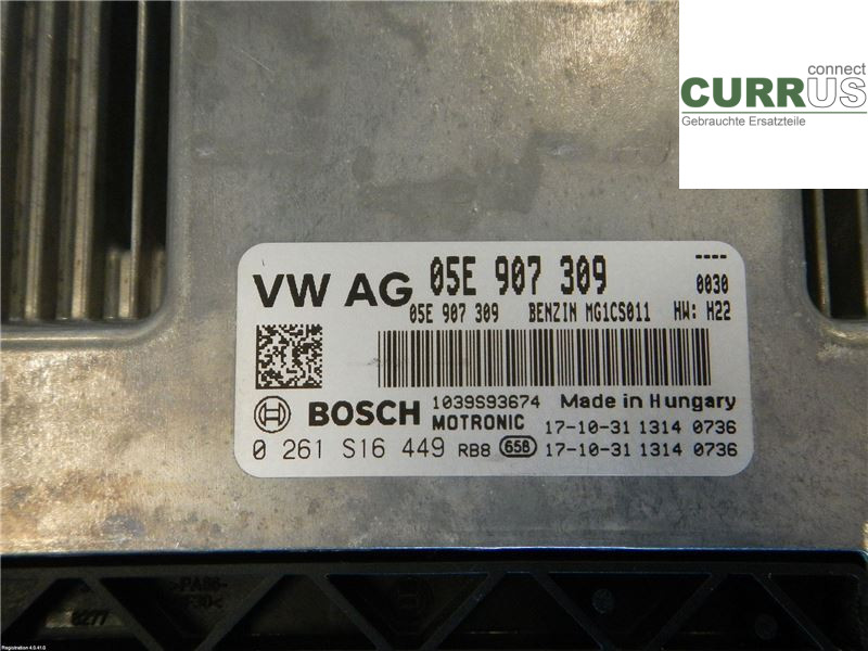 VW GOLF / E-GOLF VII   13-20 Engine Control Unit (ECU) 05E906018A DADA