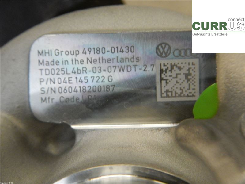 VW TIGUAN 16-24 Turbo charger 04E145722G CZDA