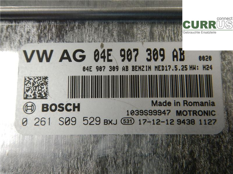 VW PASSAT  15-19 Unité de contrôle moteur (ECU) 04E906027BT CZEA