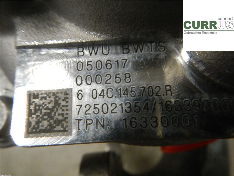 SKODA RAPID Turbo charger 04C145702R CHZC