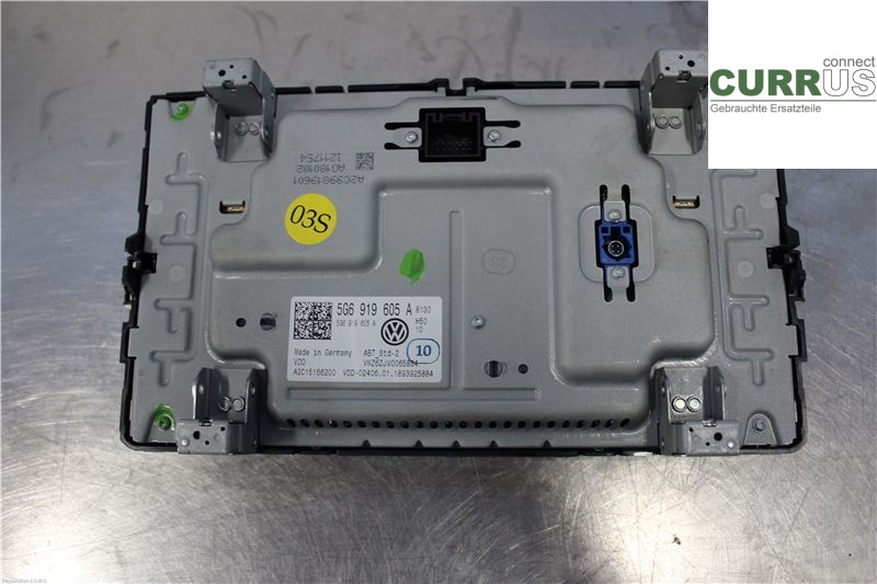 VW TOURAN 16- Control display 5G6919605A 1.2 CYVB