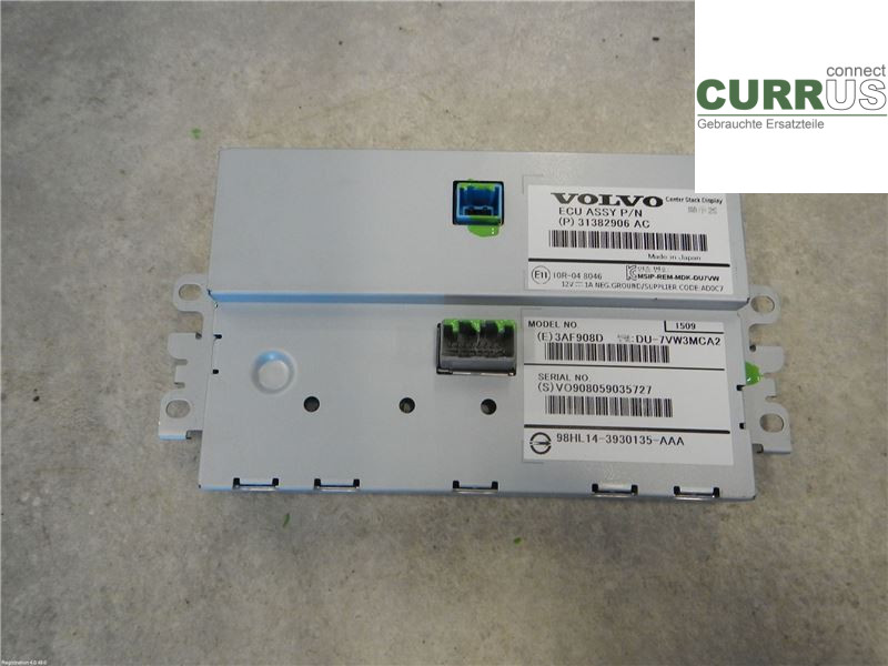 VOLVO V40  12-19 Control display 36011464 2.0 74 D4204T8