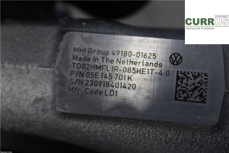 AUDI A3/S3 8V  13-20 Turbo charger 05E145701H 1.5 DADA