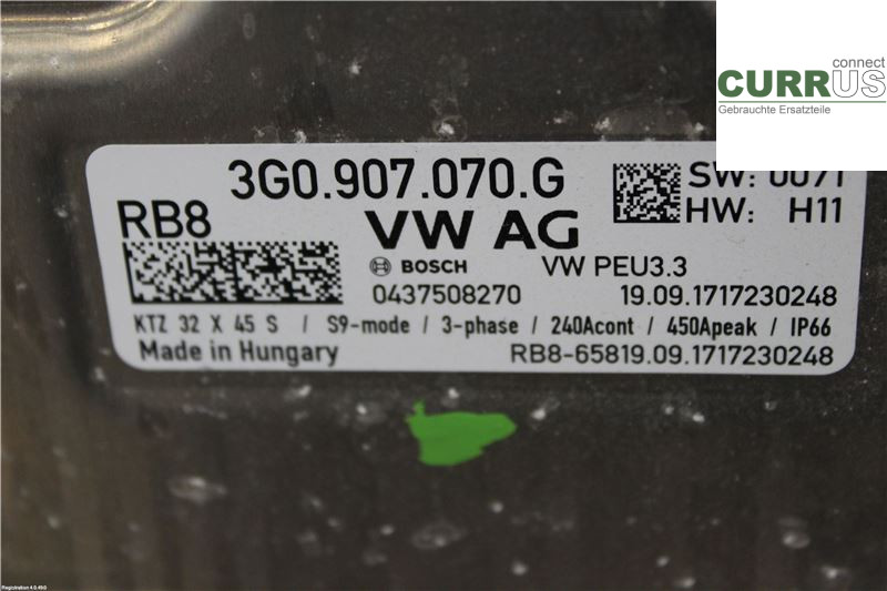VW PASSAT  15-19 Power distribution controller 3G0907070G 